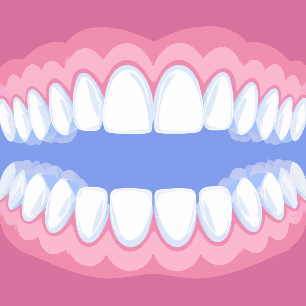 Изображение раскрытых зубов