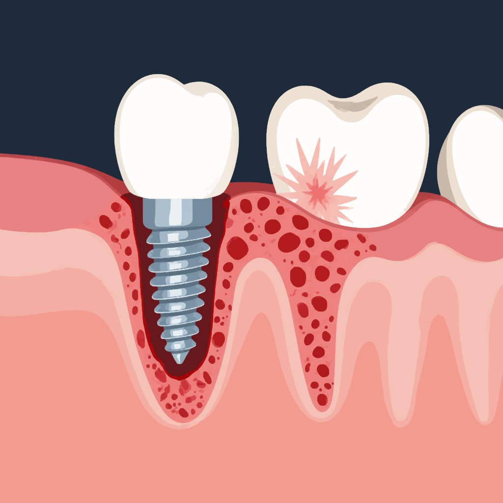 Изображение отторжения импланта