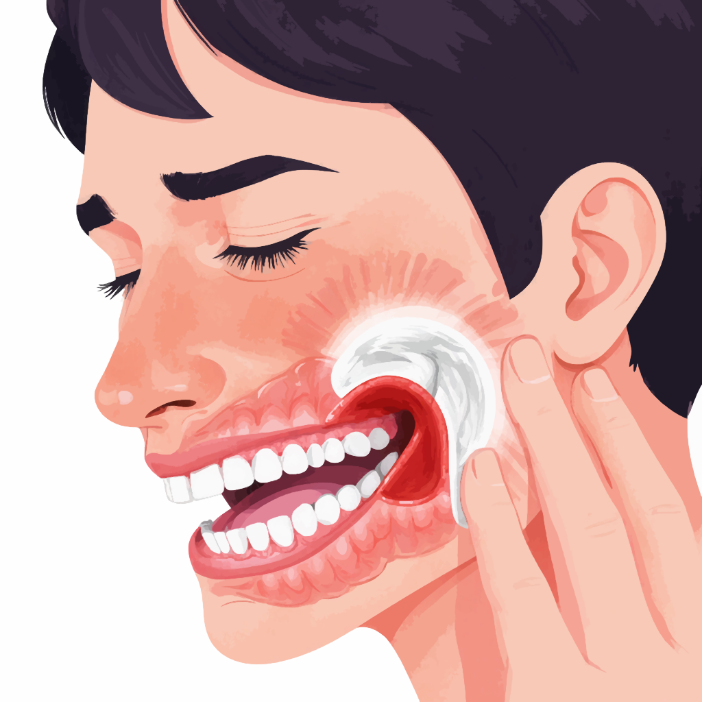 Изображение челюсти в разрезе